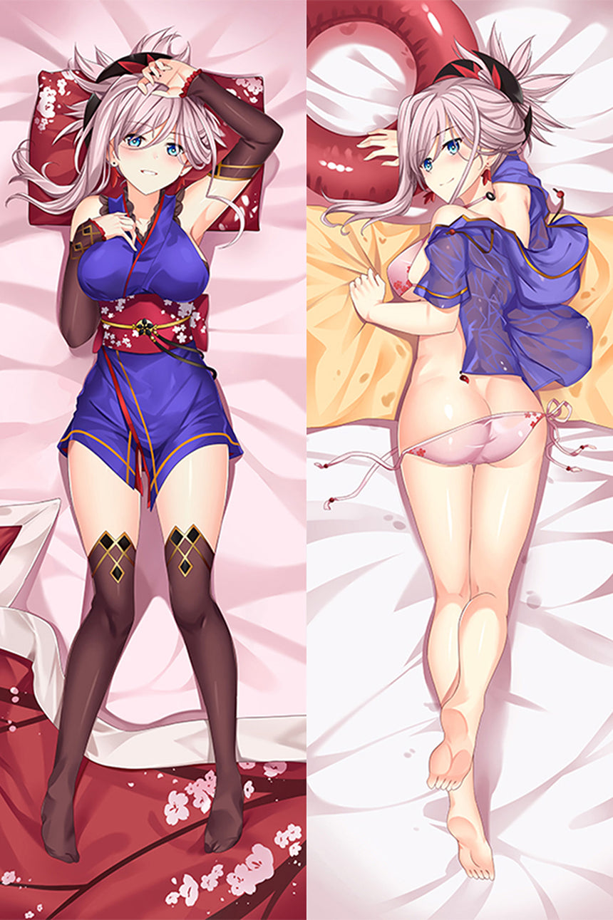 Miyamoto Musashi Blue Kimono Body Pillow