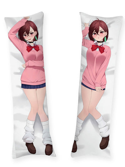 Almohada Momo Ayase con cárdigan rosa