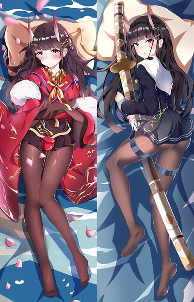 Noshiro Katana and Red Haori Body Pillow