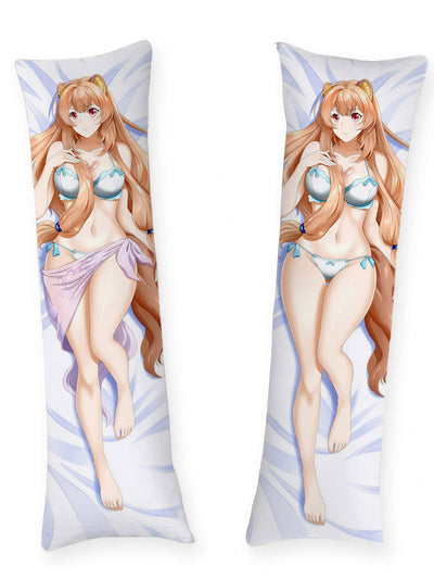 Almohada corporal de Raphtalia con el escudo