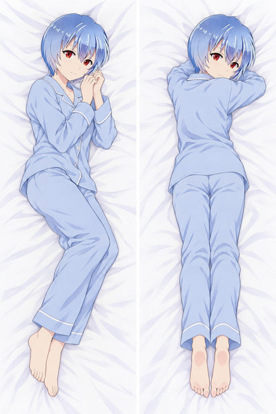 Almohada Rei Ayanami con pijama azul
