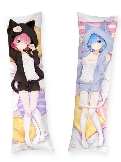 Almohada corporal de Rem y Ram de Re:Zero