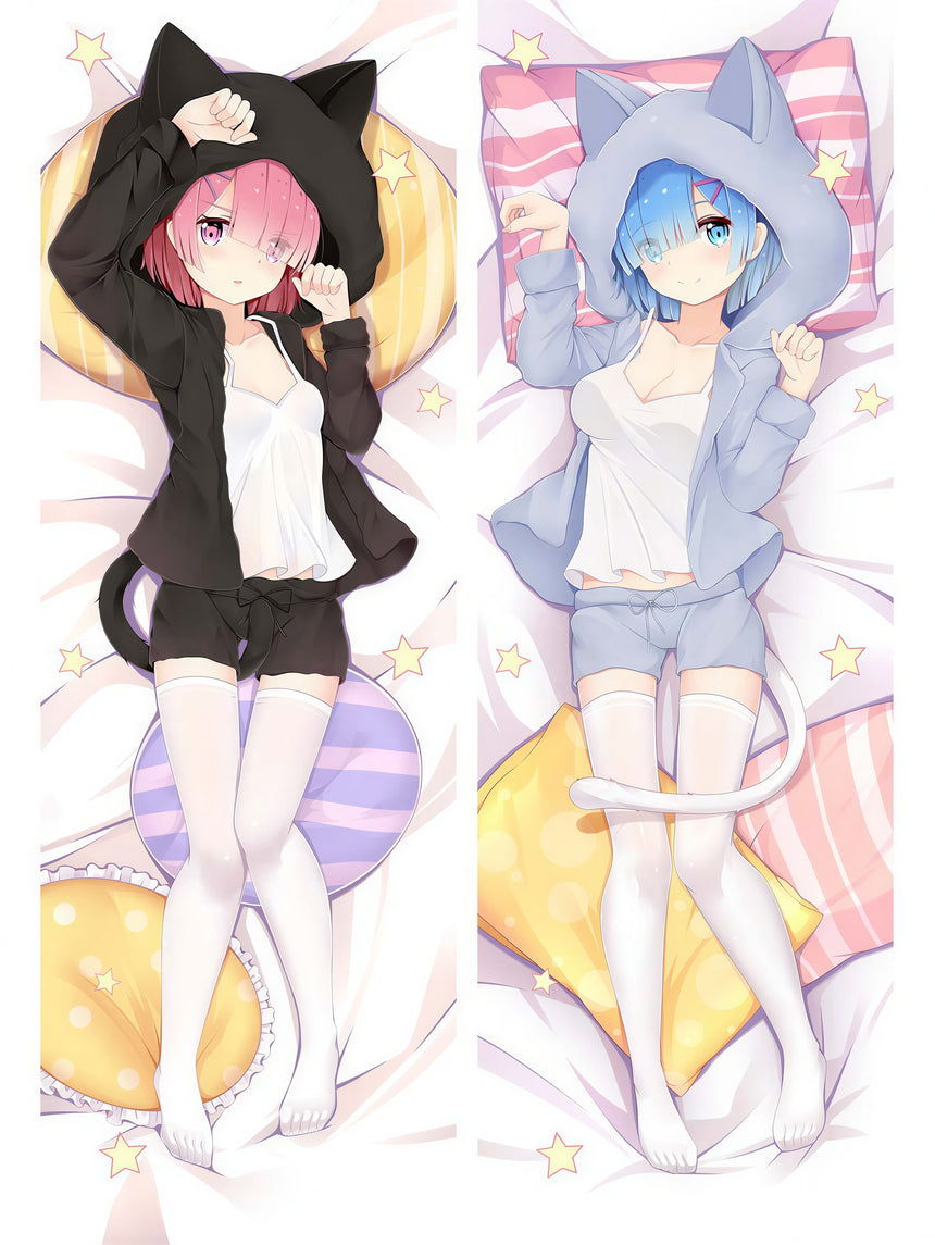 Rem and Ram Re:Zero Body Pillow 2