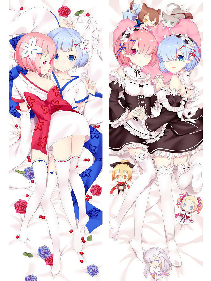 Rem Ram Kawaii Body Pillow 2