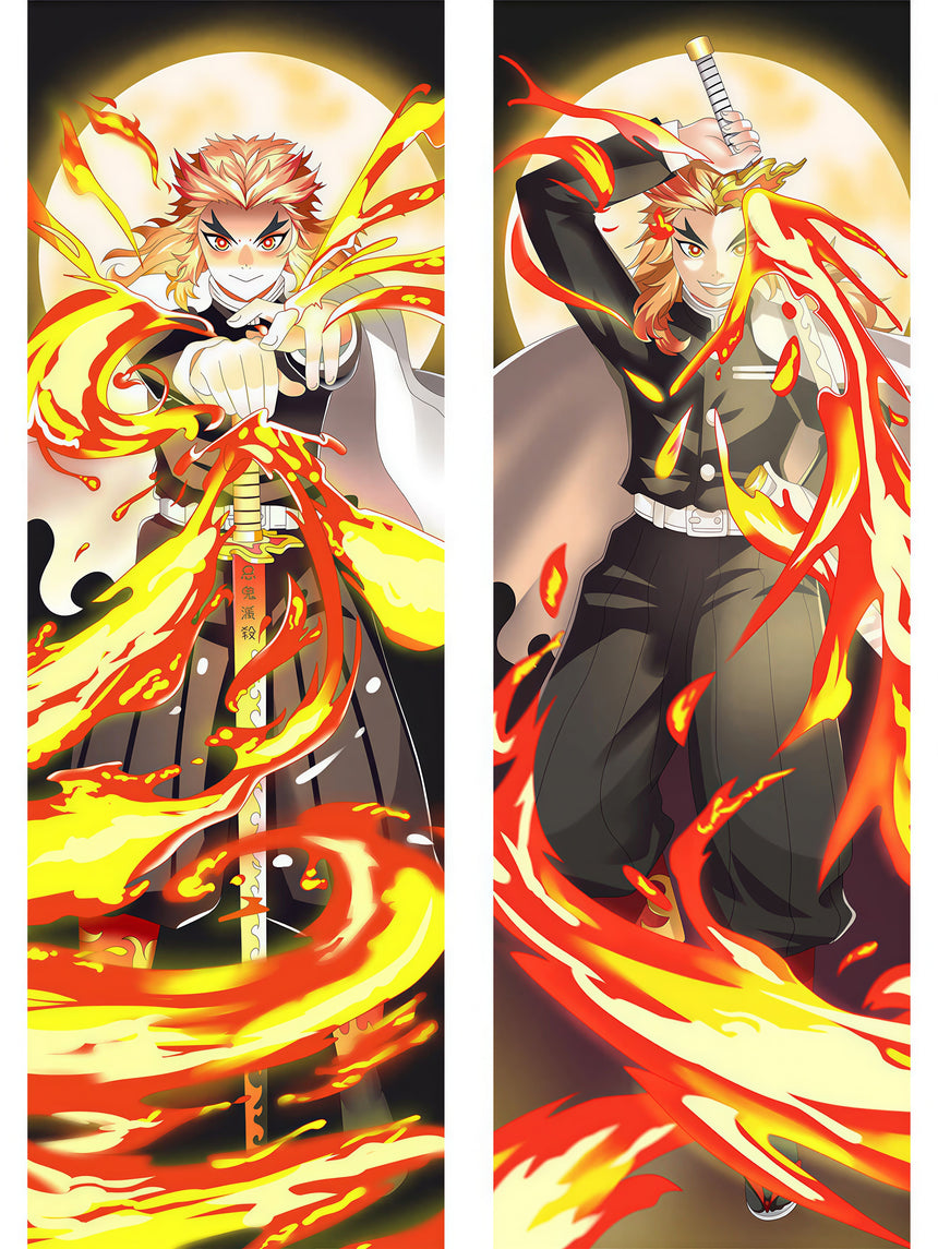 Rengoku Fire Sword Body Pillow 2