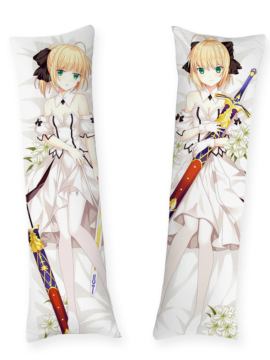 Saber Lily White Dress Body Pillow