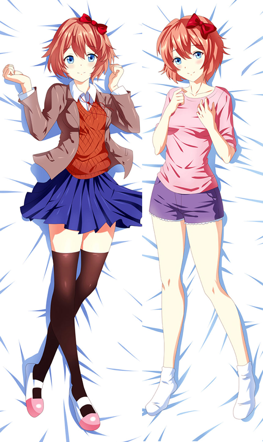 Sayori School Uniform Body Pillow