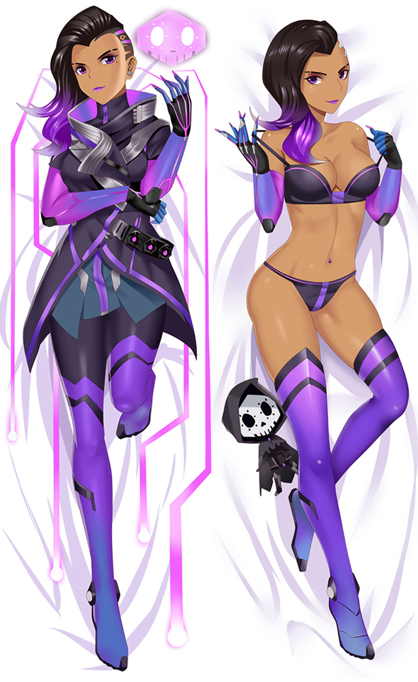 Sombra Purple Hacker Body Pillow