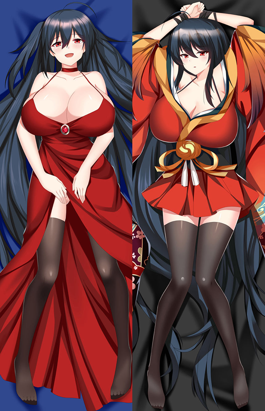 Taihou Red Evening Dress Body Pillow