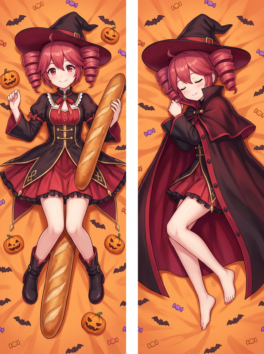 Kasane Teto Halloween Witch Body Pillow