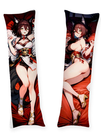 Almohada de Tingyun con vestido de zorro carmesí