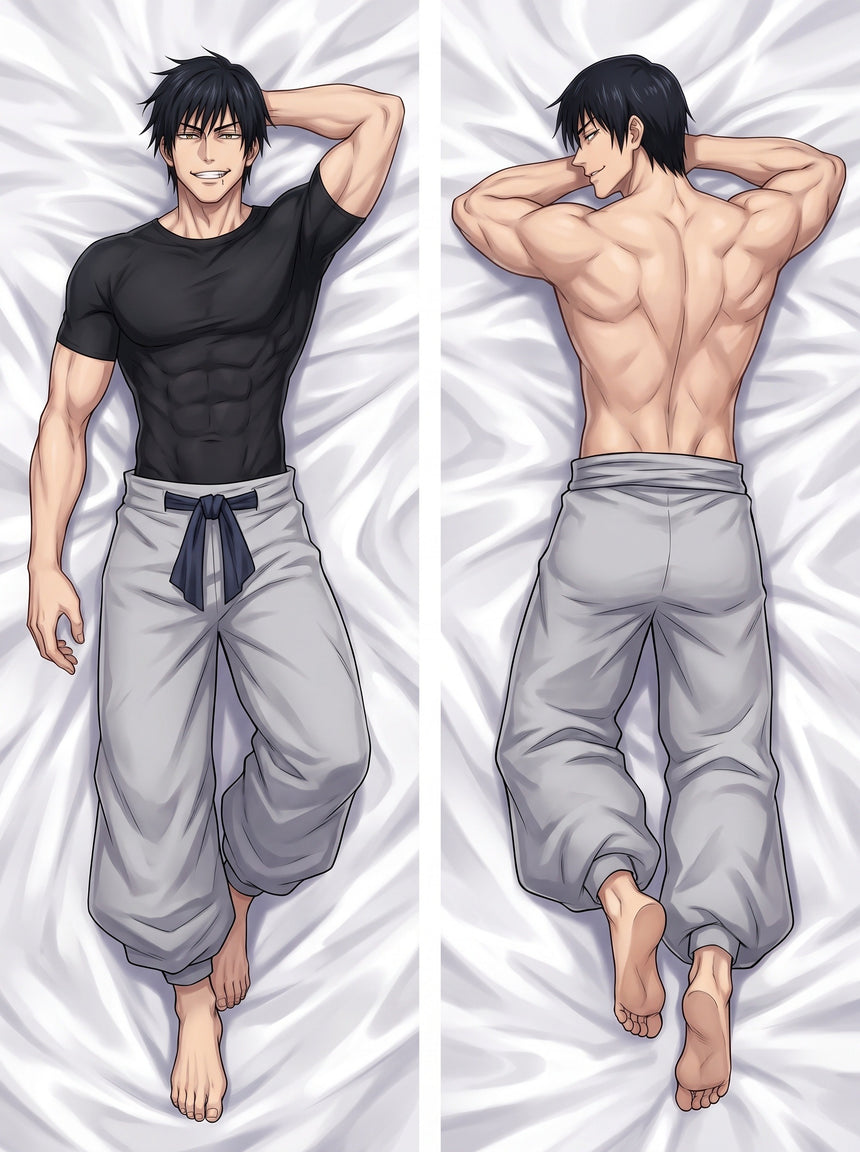 Toji Black Shirt Body Pillow