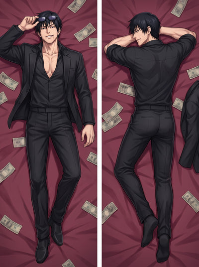 Toji Black Suit Body Pillow