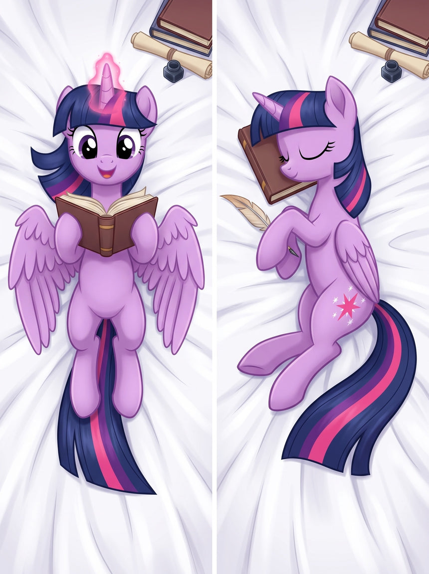 Twilight Sparkle Bookworm Study Night Body Pillow