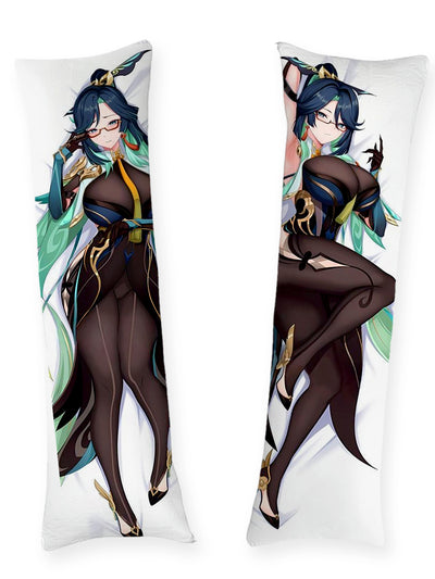 Almohada Xianyun con body negro y gafas