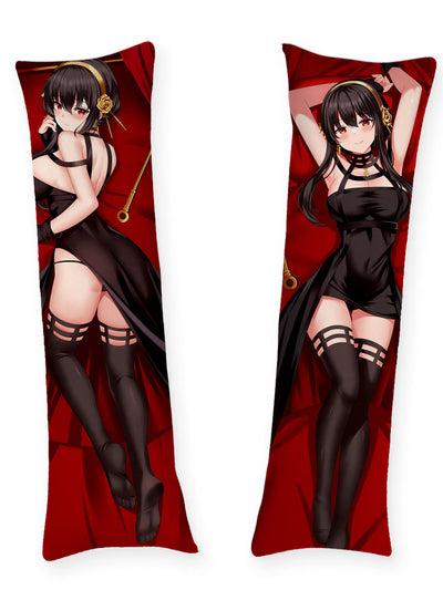 Almohada corporal de Yor con vestido negro