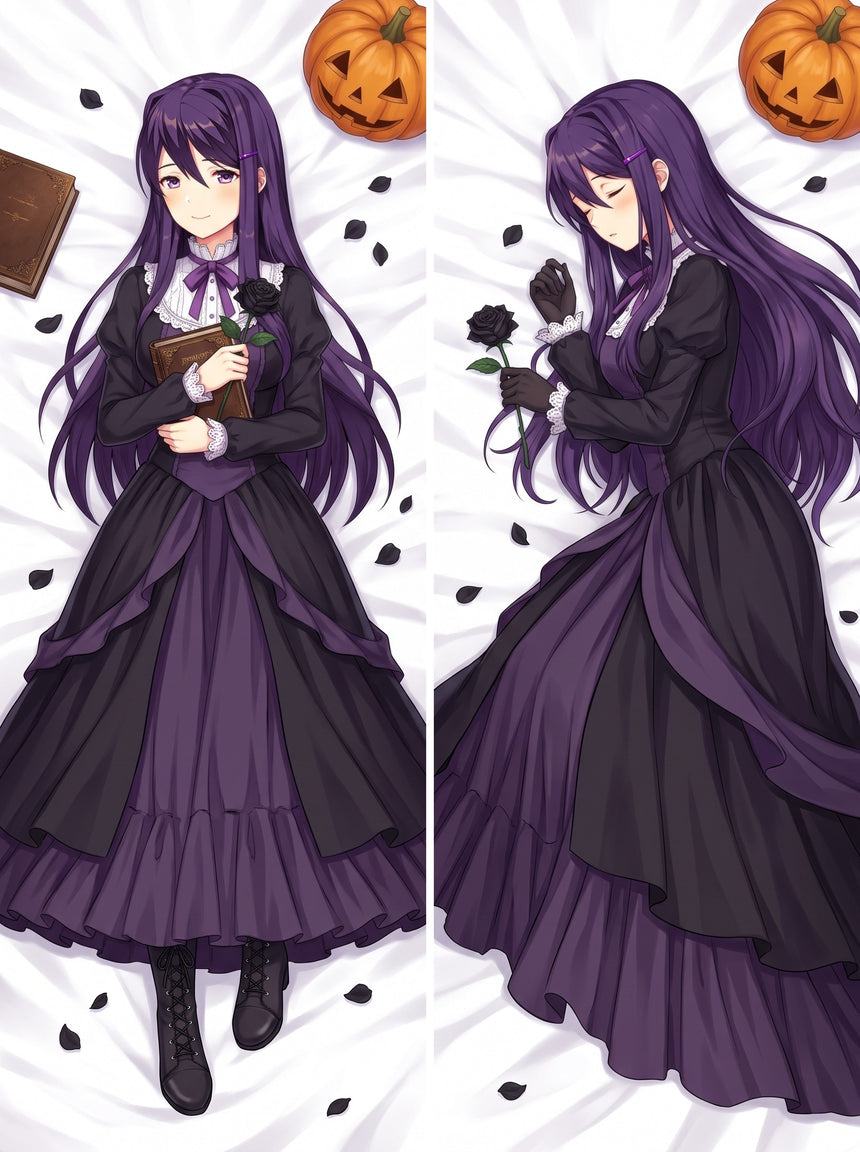 Yuri DDLC Gothic Victorian Dress Body Pillow