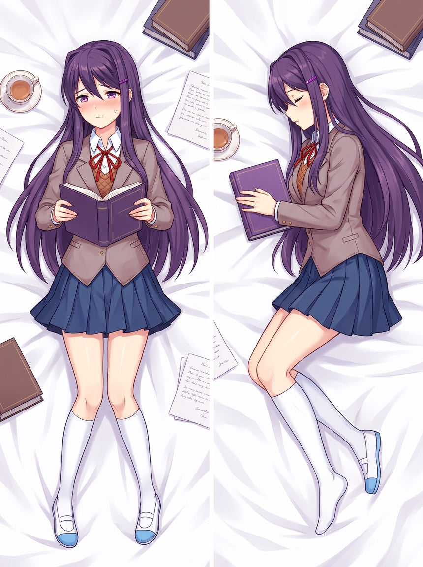 Yuri DDLC Literature Club Uniform Body Pillow