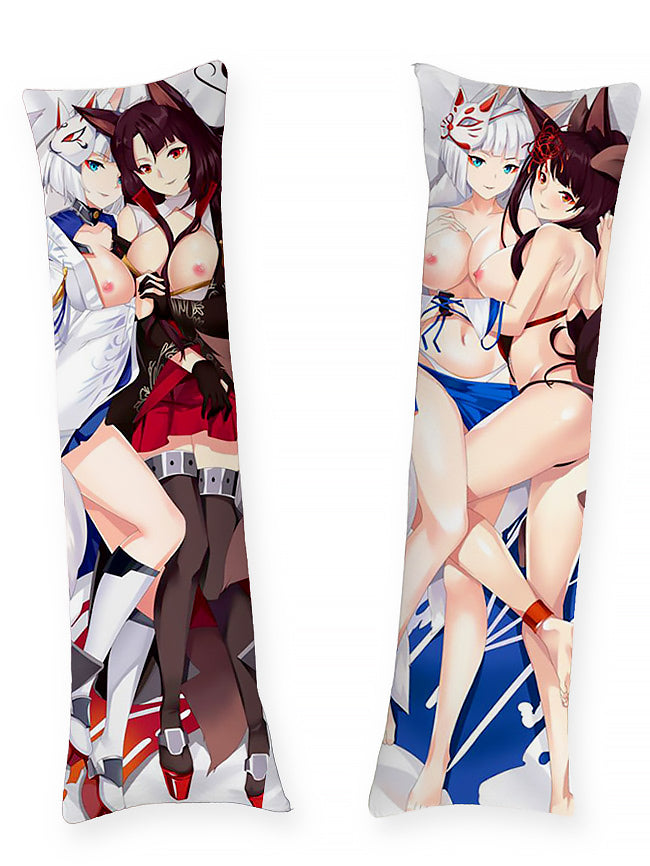 Kaga et Akagi Naked Body Pillow <br/>  Kaga et Akagi Naked