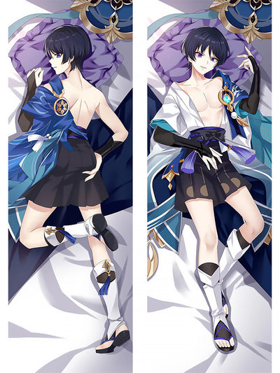 Husbando Scaramouche Body Pillow <br/> Scaramouche